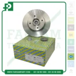 دیسک و بلبرینگ چرخ عقب کامل مگان SNR فرانسه (اس ان آر) | KF155.77U